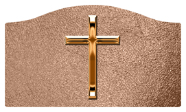 DASHELL-510-CP-SH-BZ Copper Single Cross Shimmer Bronze Background